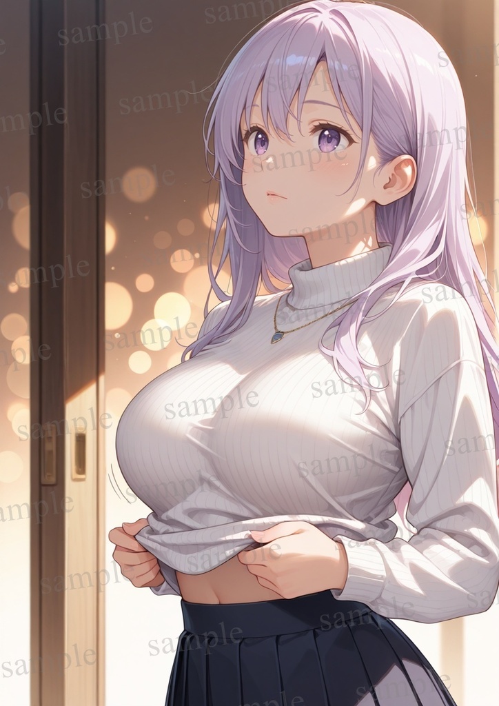 【10枚セット】有栖川凛 オリジナル 美少女 AIイラスト ポスター デート 添い寝 お花見 ①