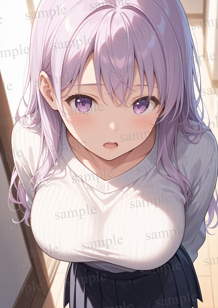 【10枚セット】有栖川凛 オリジナル 美少女 AIイラスト ポスター デート 添い寝 お花見 ①