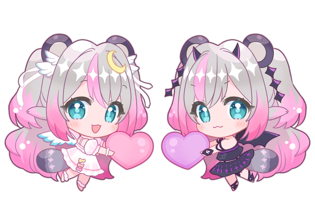 天使なアクリルキーホルダー