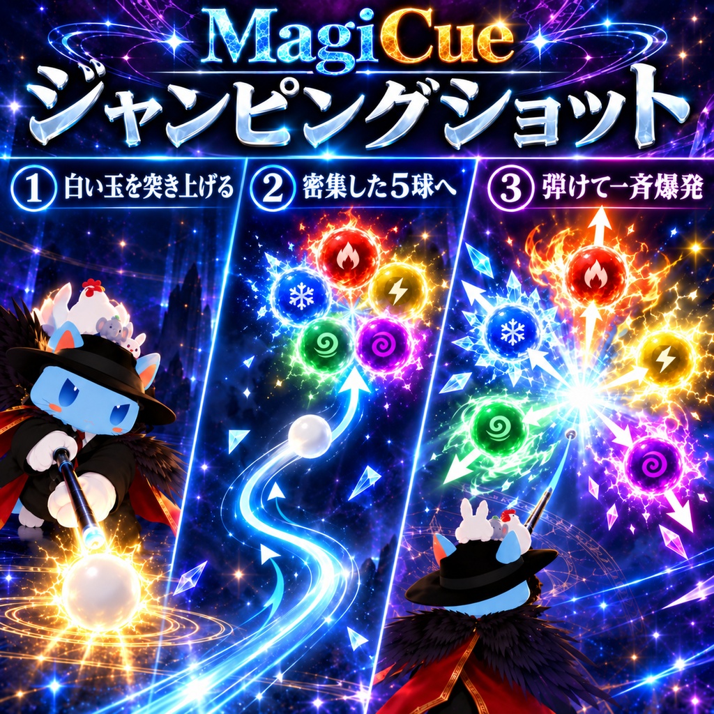 🎁【期間限定無料】🎁 ビリヤードが武器になる!アバター用武器ギミック 【MagiCue(マジッキュー)】
