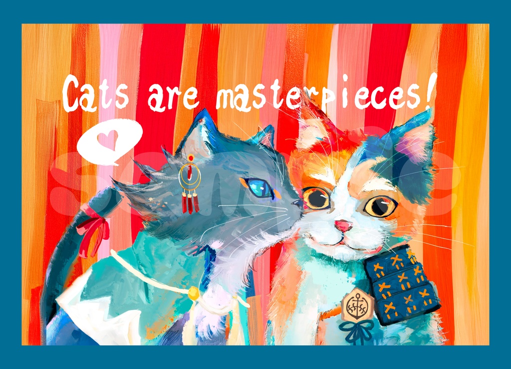 かねにゃんむつにゃんふあふあブランケット