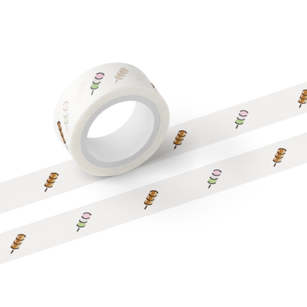 マスキングテープ 三色団子大学 ロゴ