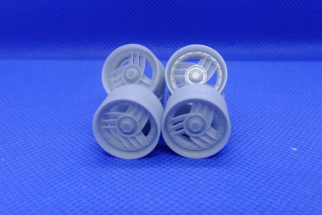 汎用 1/24 旧車15インチホイール (ヒロV1 風)