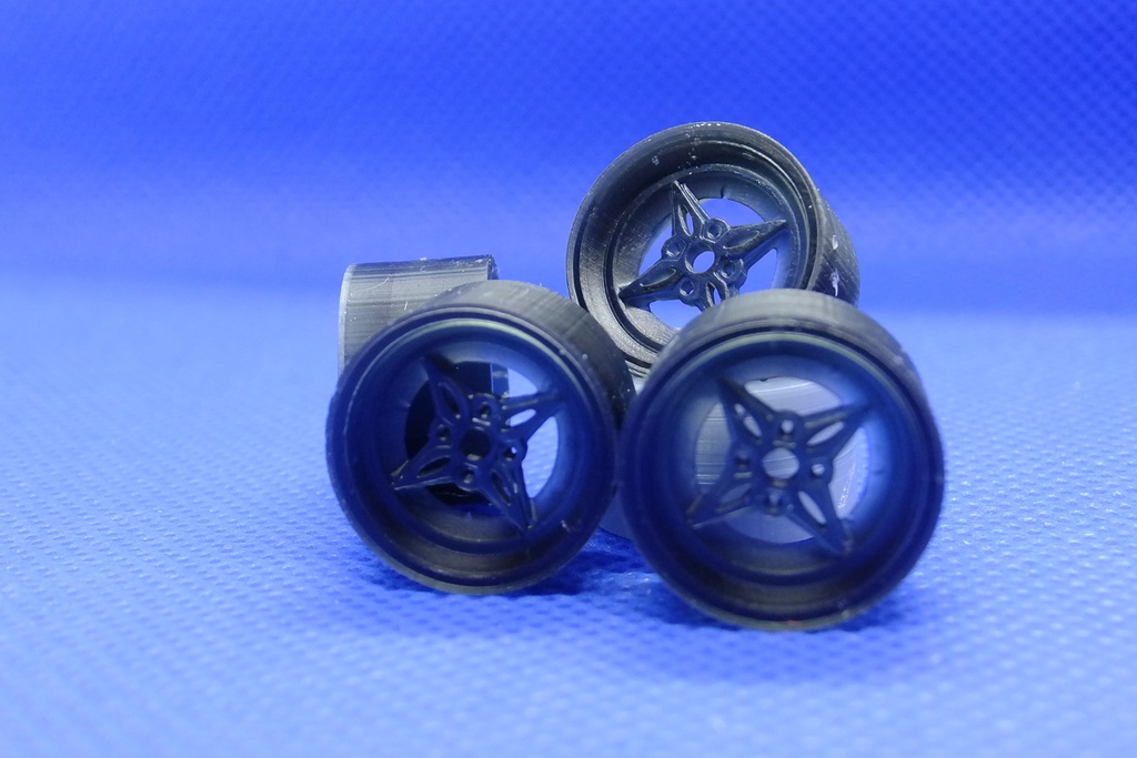 汎用 1/24 14インチ 旧車ホイール ビルボレーシングリバージュ