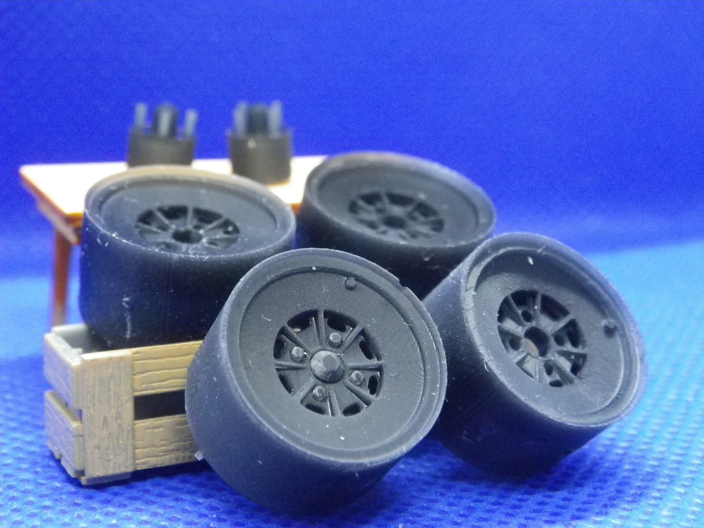 1/24 汎用 旧車14インチ ドラッグ1ホイール