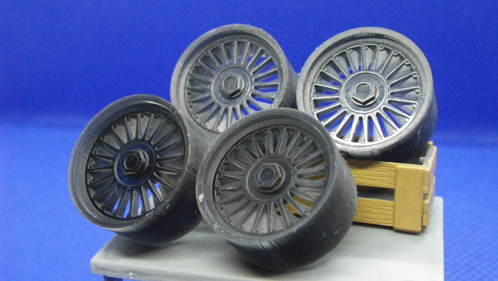 汎用 1/24 15インチSSR Defi風ホイール ピン軸 4本