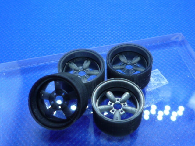 汎用 1/24 14インチRSワタナベ 5S風 ホイール 4本