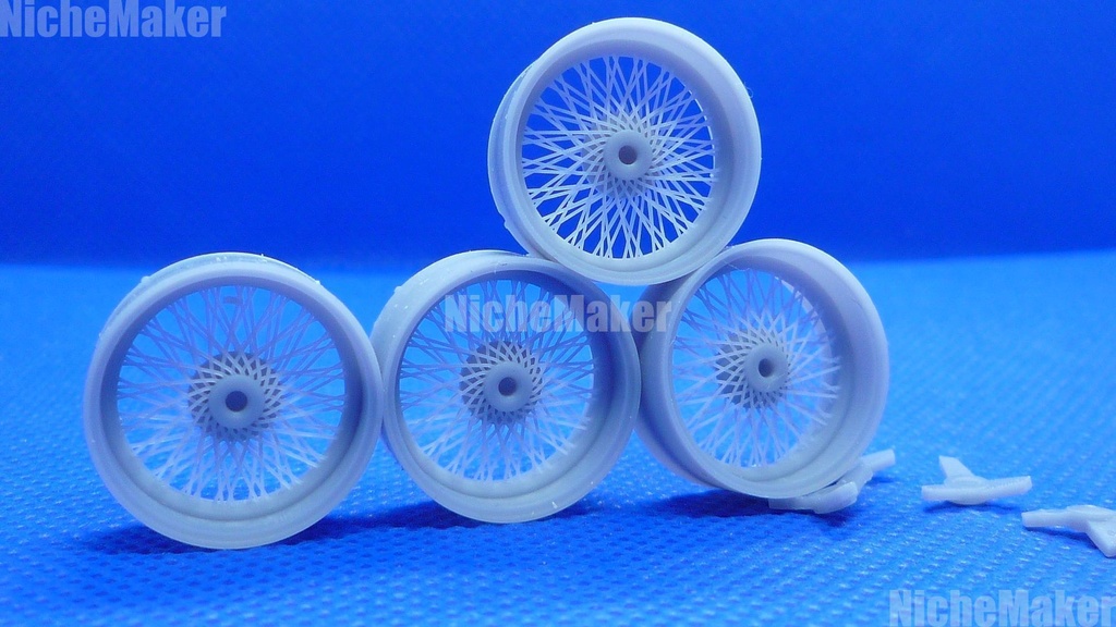 1/24 ハセガワ Ferrari250TR 対応 ワイヤーホイール