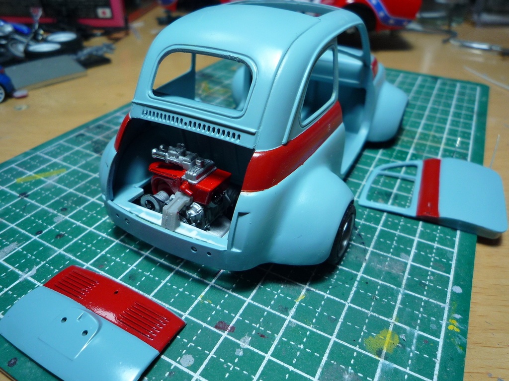 1/24 グンゼ産業 FIAT500D 対応 チューニングエンジンキット