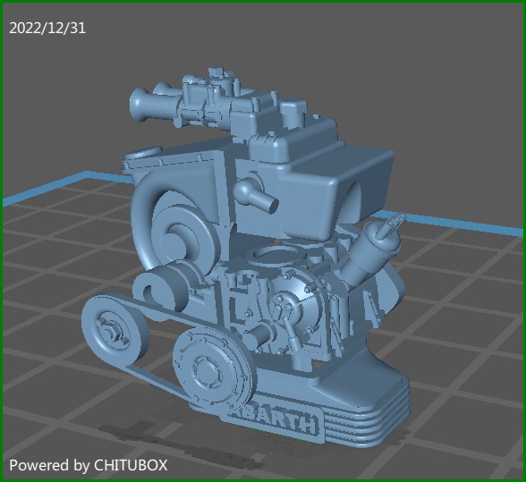 1/24 グンゼ産業 FIAT500D 対応 チューニングエンジンキット