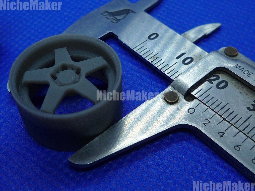 汎用 1/24 5スポークホイール ディスク付き