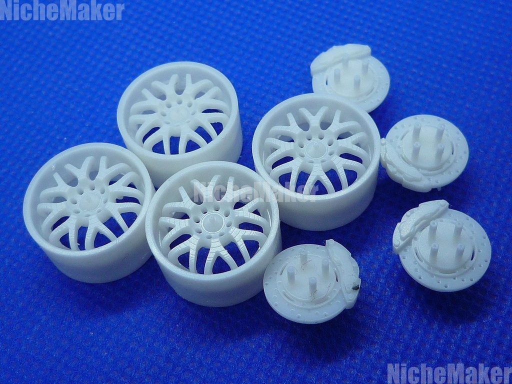 汎用 1/24 旧車FFメッシュホイール レーシングスパルコ風