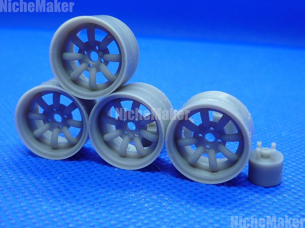 汎用 1/24 深リム8スポークホイール