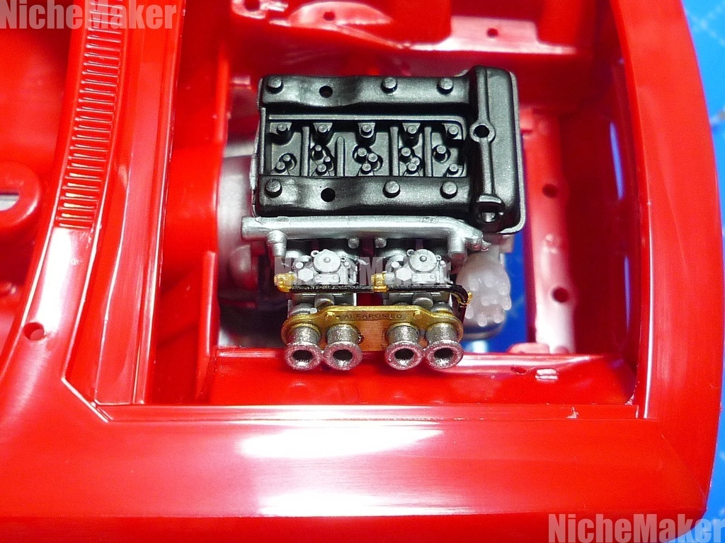 タミヤ　1/24　AlfaRomeo　GTA用　レーシングキャブ＆パイピングがちょっと楽になりそうなデスビセット
