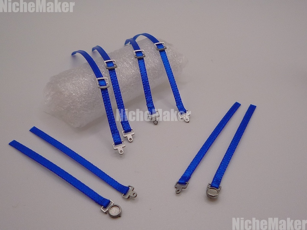 汎用 1/24サイズ シートに取付けるだけ!組立済みシートベルトセット!