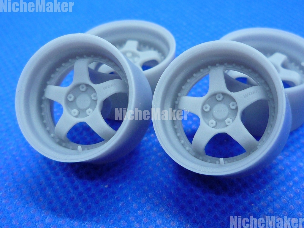 汎用 17インチ相当 1/24 WorkMeister S1 風 ホイール