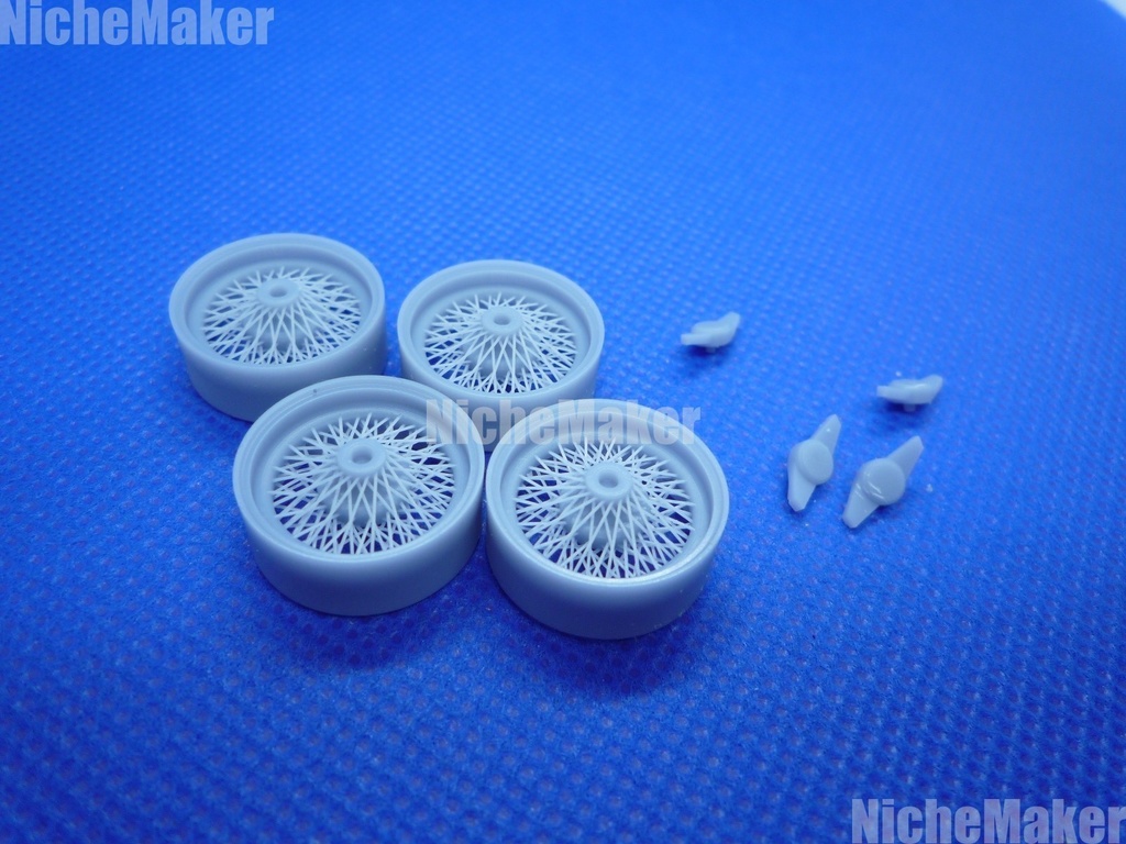 タミヤ 1/24 JAGUAR Mk2対応 ワイヤーホイール。