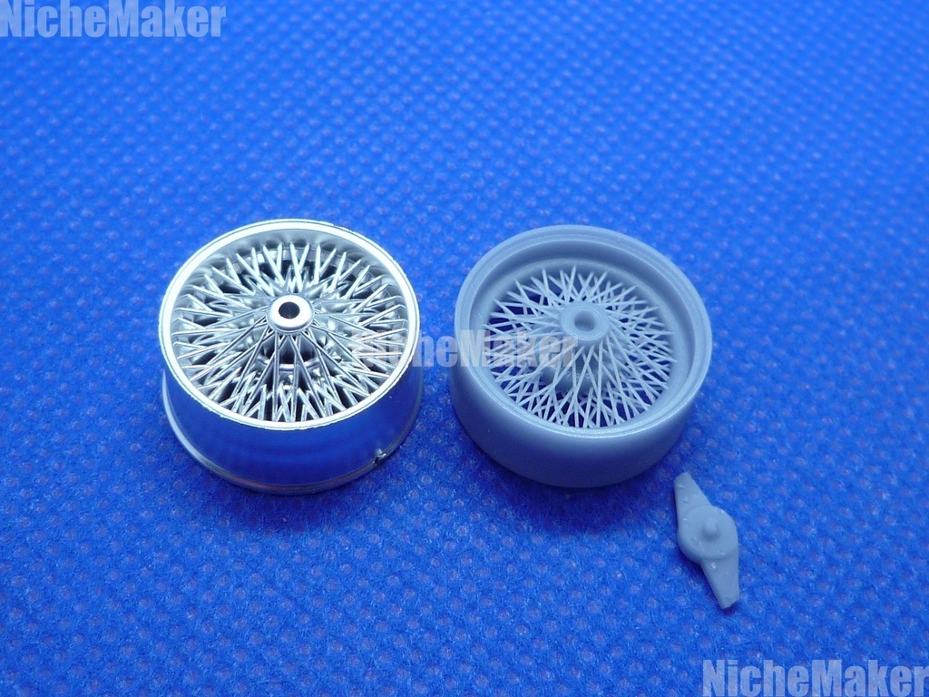 タミヤ 1/24 JAGUAR Mk2対応 ワイヤーホイール。