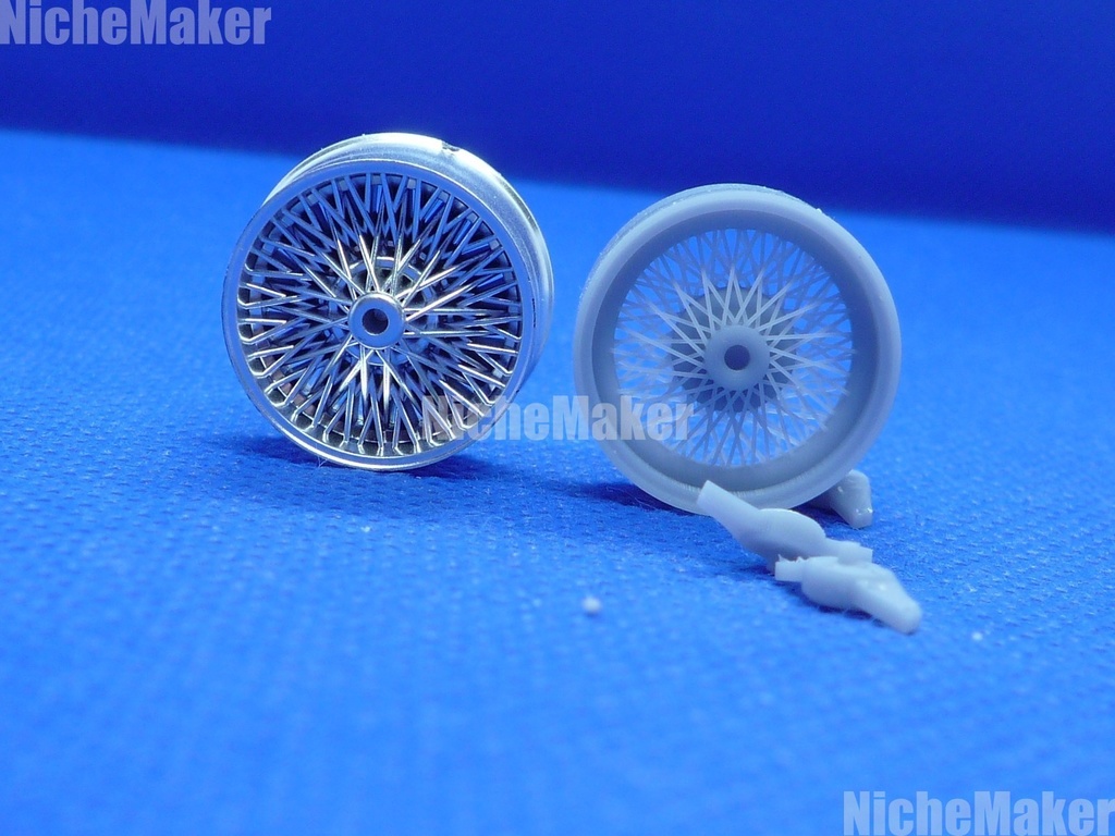 タミヤ 1/24 JAGUAR Mk2対応 ワイヤーホイール。