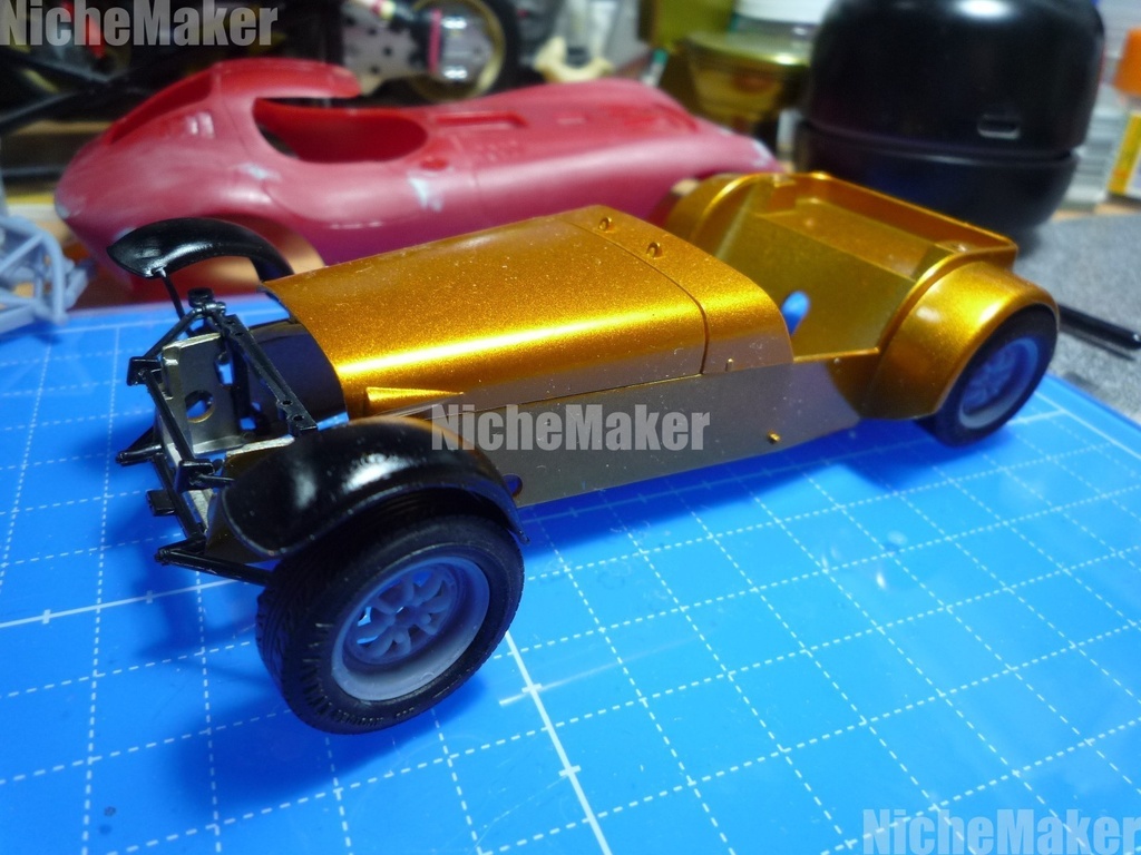 1/24 タミヤ ロータス・スーパーセブン専用 ぽん付けサイクルフェンダーキット