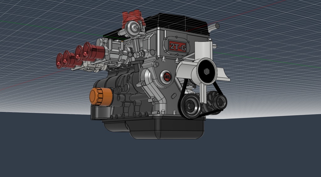 1/24 汎用 トヨタ 2T-G エンジンフルキット