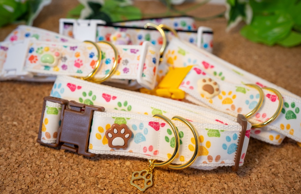 着ぐるみ用首輪【カラフル肉球】