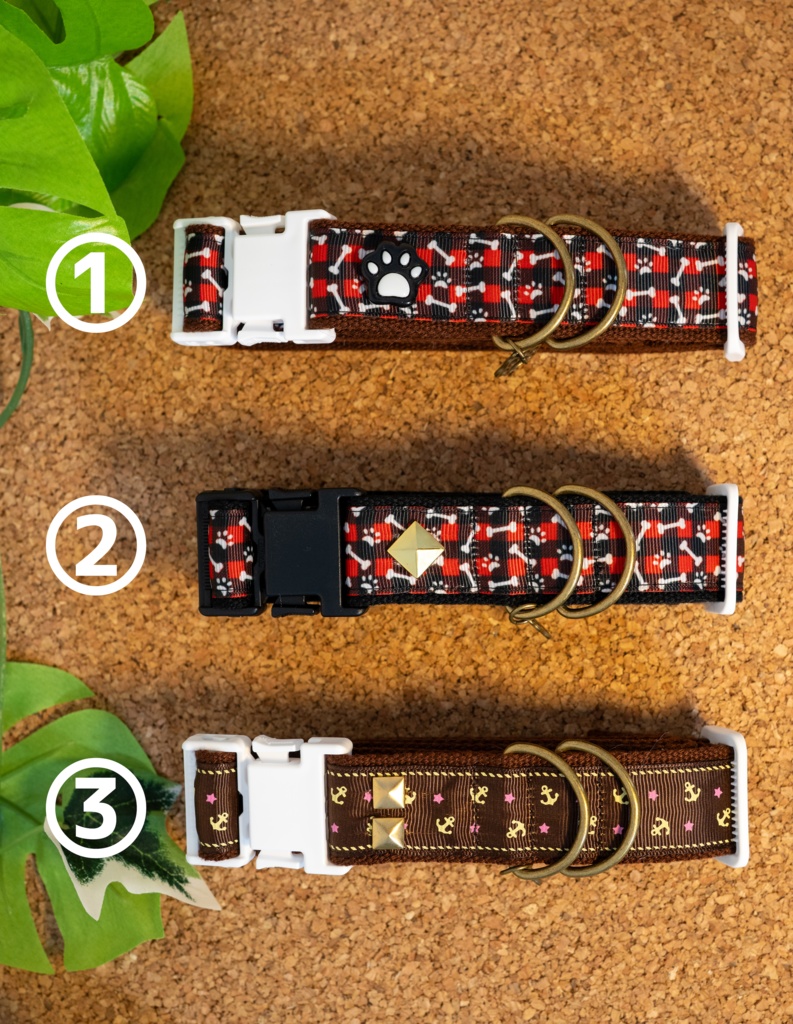 着ぐるみ用首輪【黒/茶色系】