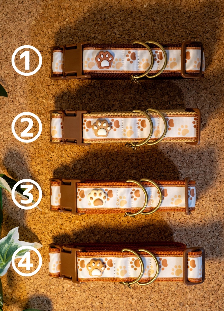 着ぐるみ用首輪【茶色肉球】