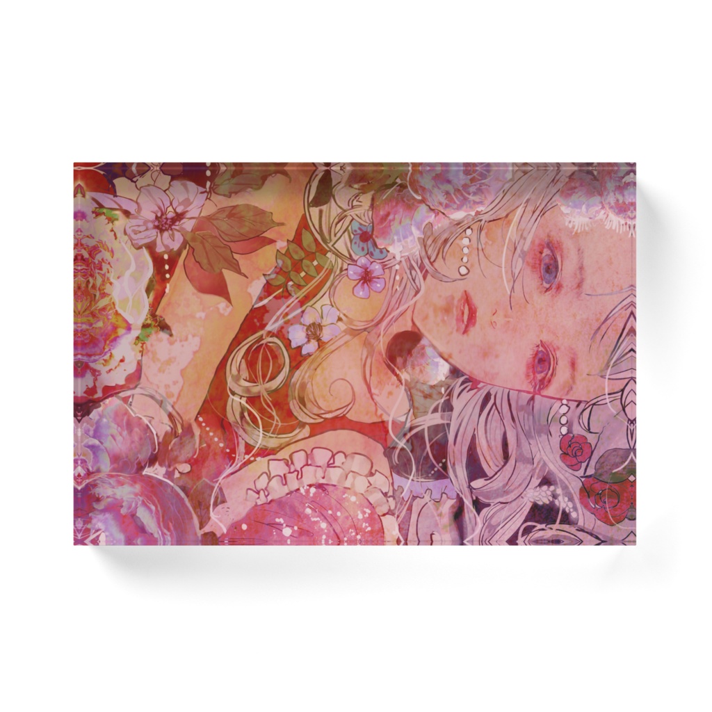 屍に映える華 アクリルブロック