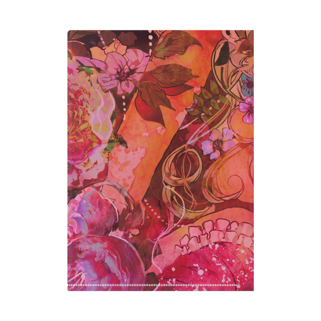 屍に映える華 クリアファイル