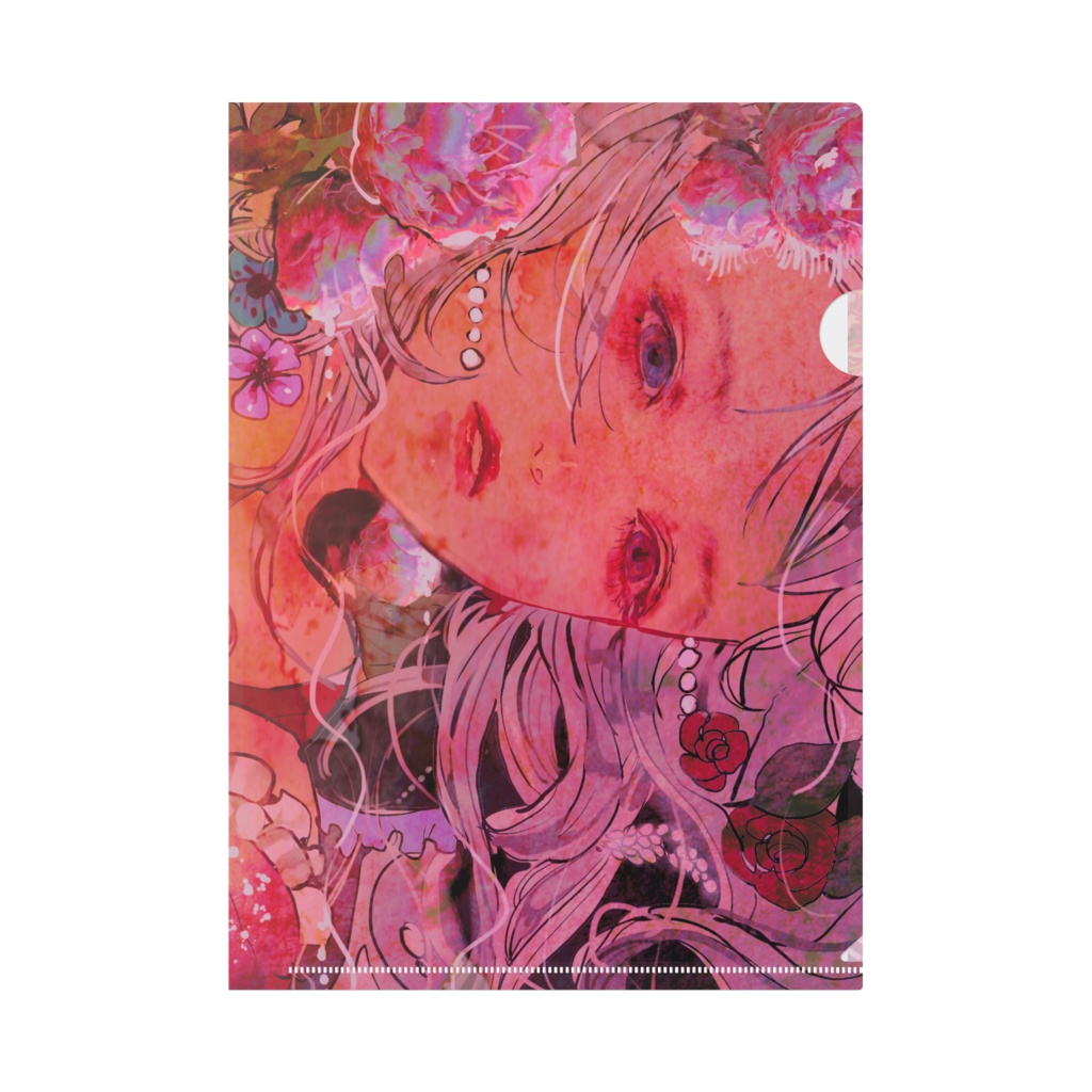 屍に映える華 クリアファイル