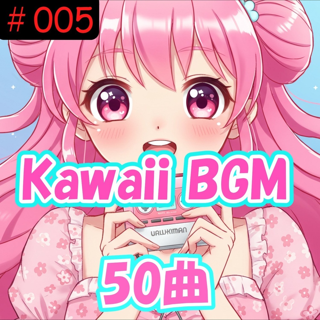 005 Kawaii系のインストロメンタルBGM 50曲【著作権フリー音源/BGM/ロイヤリティーフリー】