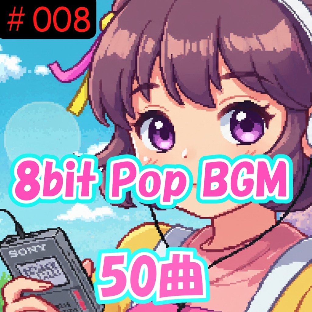008 8Bit風POP系 BGM 50曲【著作権フリー音源/BGM/ロイヤリティーフリー】