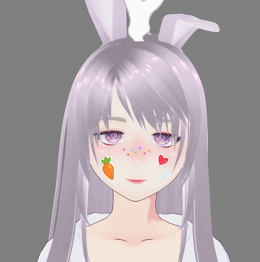 兎系フェイスシール / Rabbit Theme Face Stickers