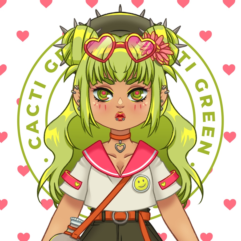 [Live2d Model] Cacti Green