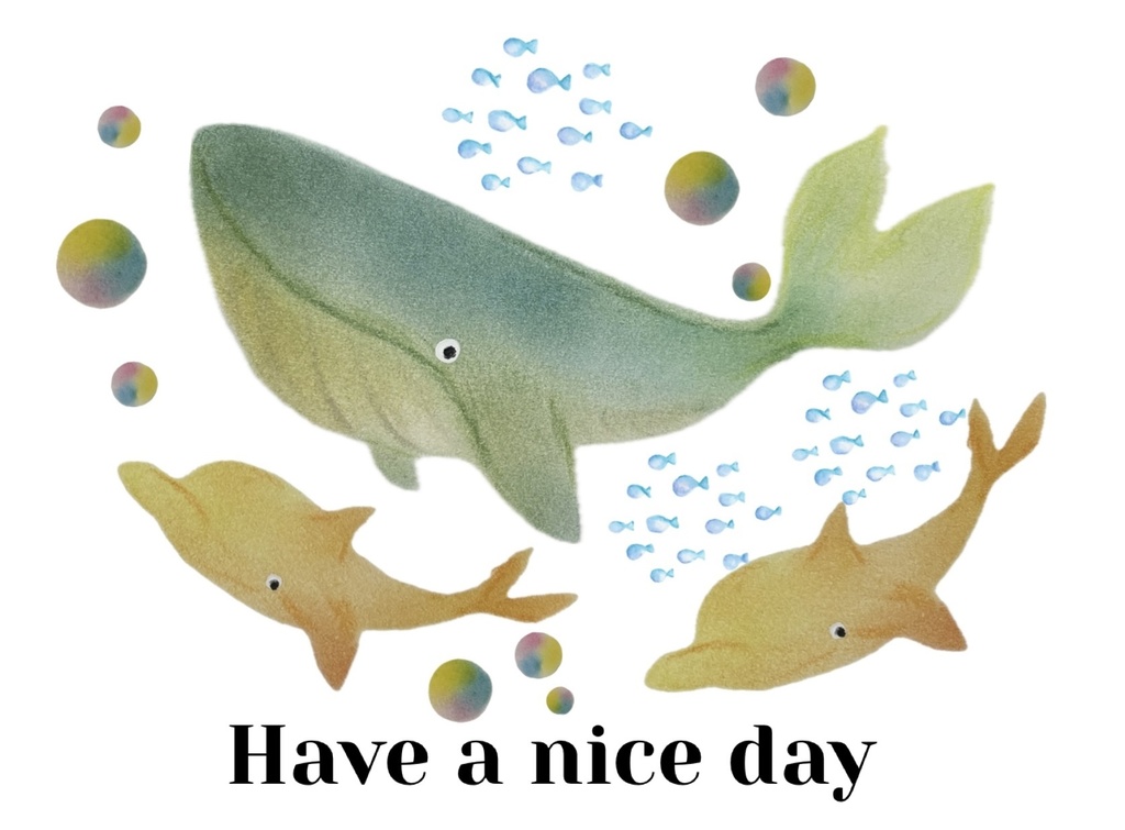 Have a nice dayTシャツ白