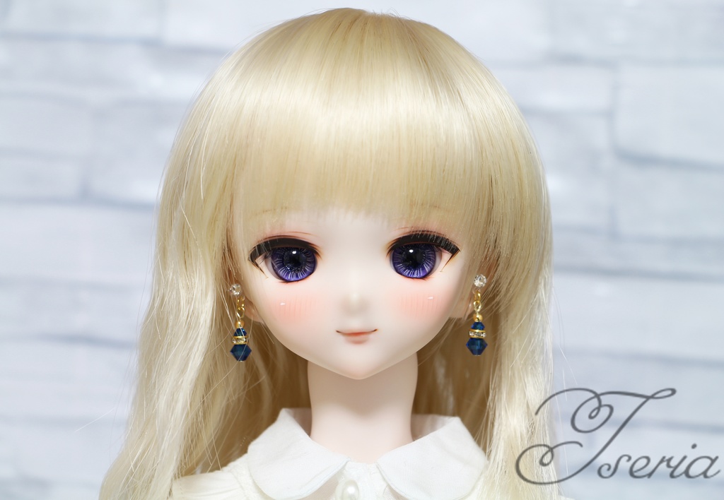 Crea(ゴールド) ドール用イヤリング