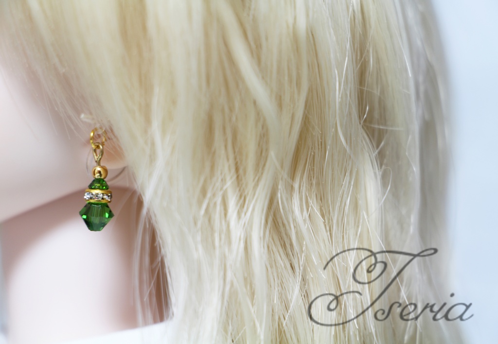 Crea(ゴールド) ドール用イヤリング