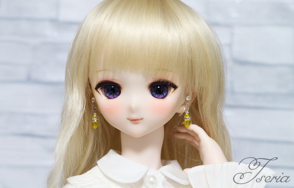 Crea(シルバー) ドール用イヤリング