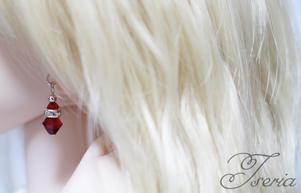 Crea(シルバー) ドール用イヤリング