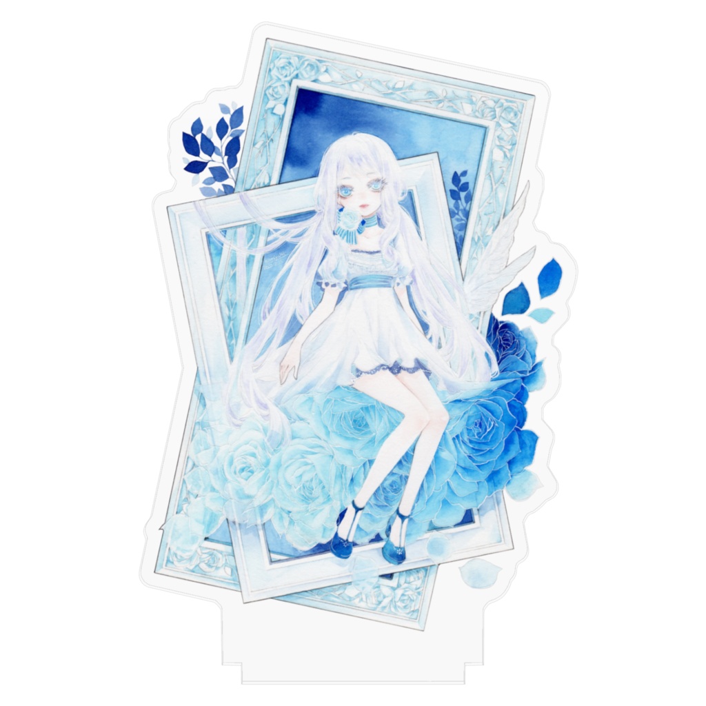 アクリルフィギュア「蒼の花飾り」