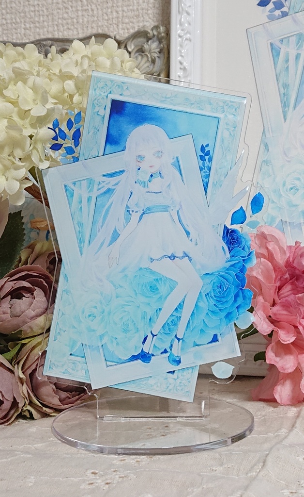 アクリルフィギュア「蒼の花飾り」