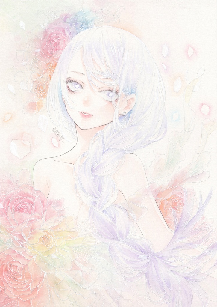 原画「華ドレス」額無し