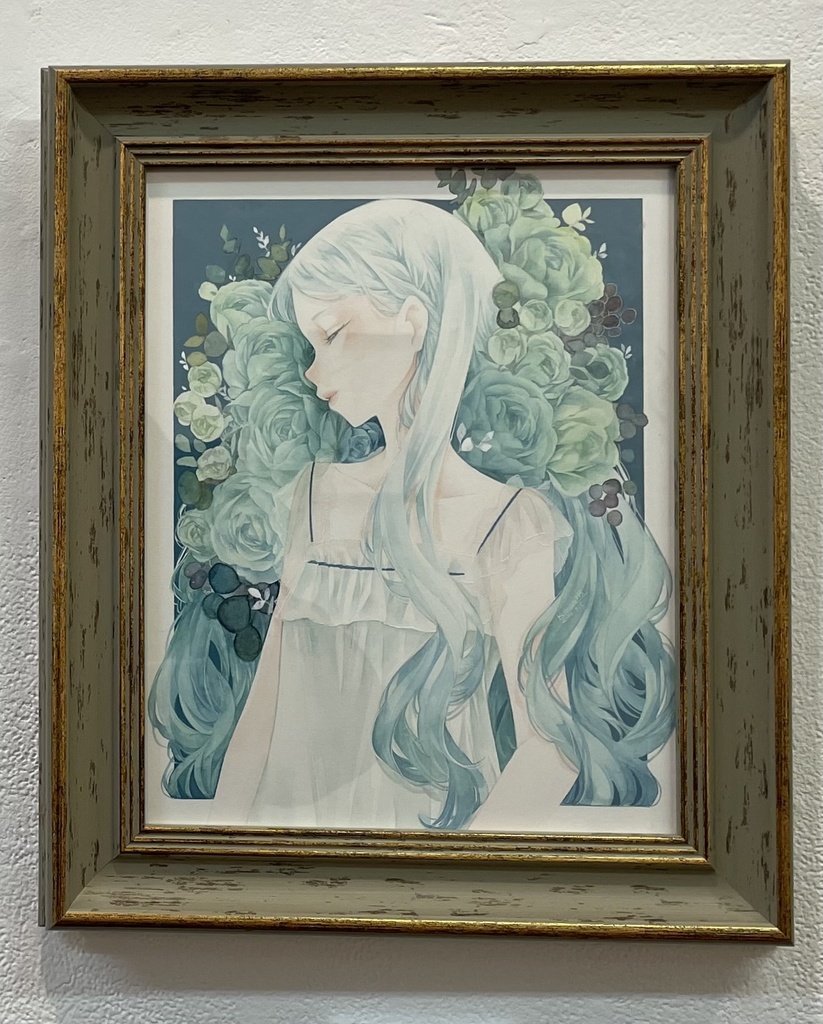 原画「カルマート(翠)」額縁有り