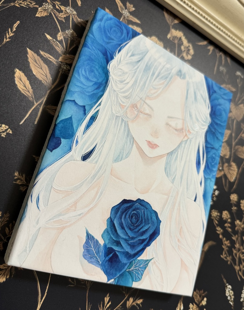 パネル原画「蒼薔薇」