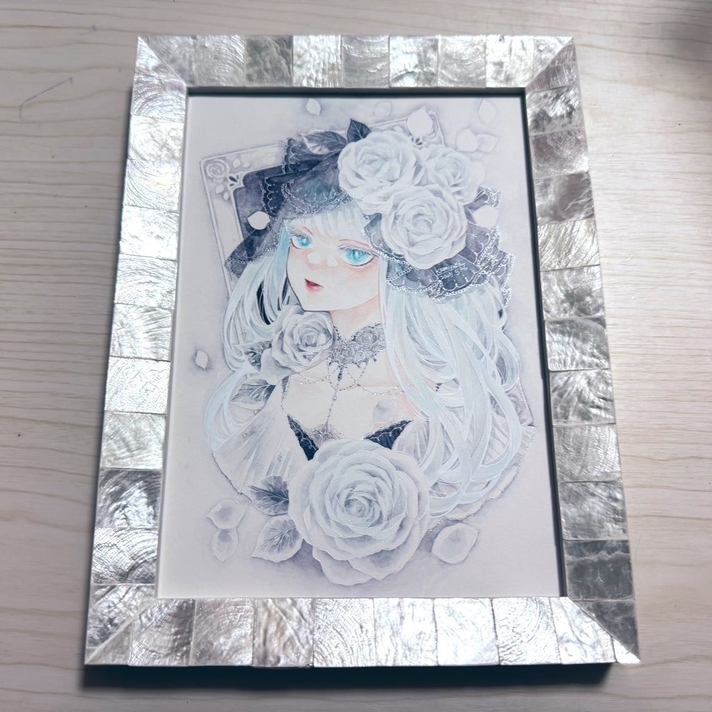 原画「約束の白薔薇」