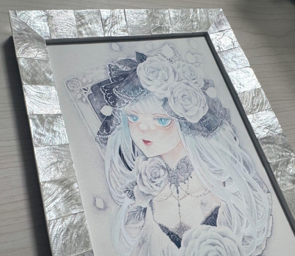 原画「約束の白薔薇」