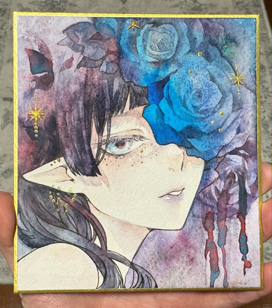 1/4色紙「薔薇」