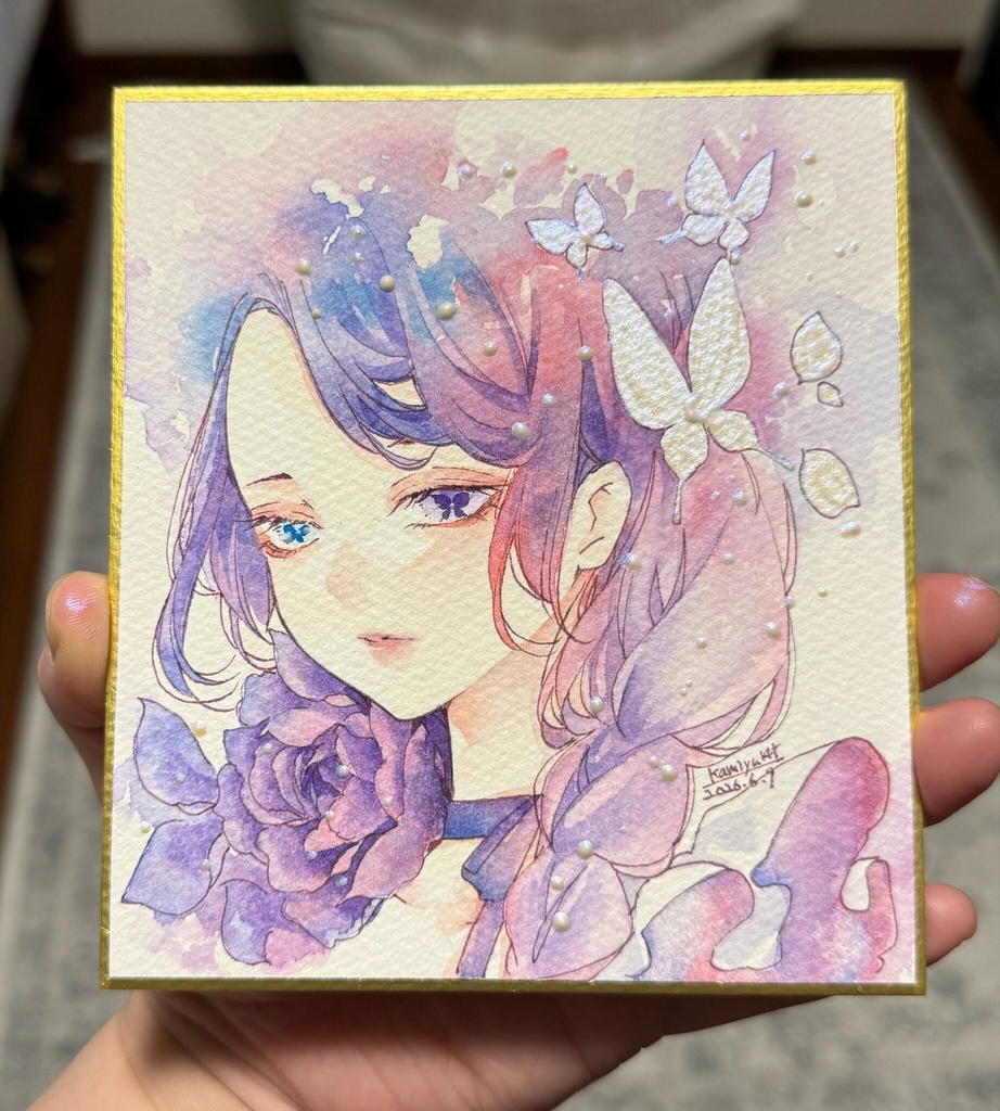 1/4色紙「蝶」