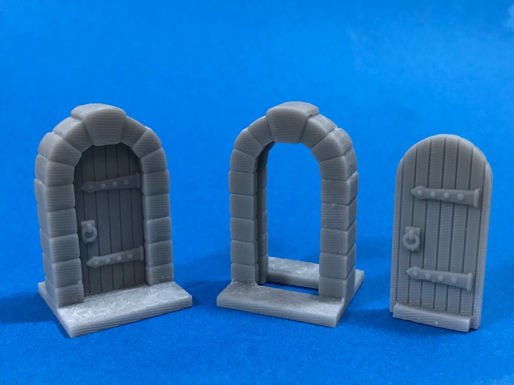 【DL版】ボードゲーム用 インターロック扉(2パーツドアー)STL 3D Printable Board Game Interlocking Door (2 parts) STL